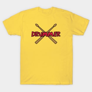 Drummer crossed Drumsticks T-Shirt